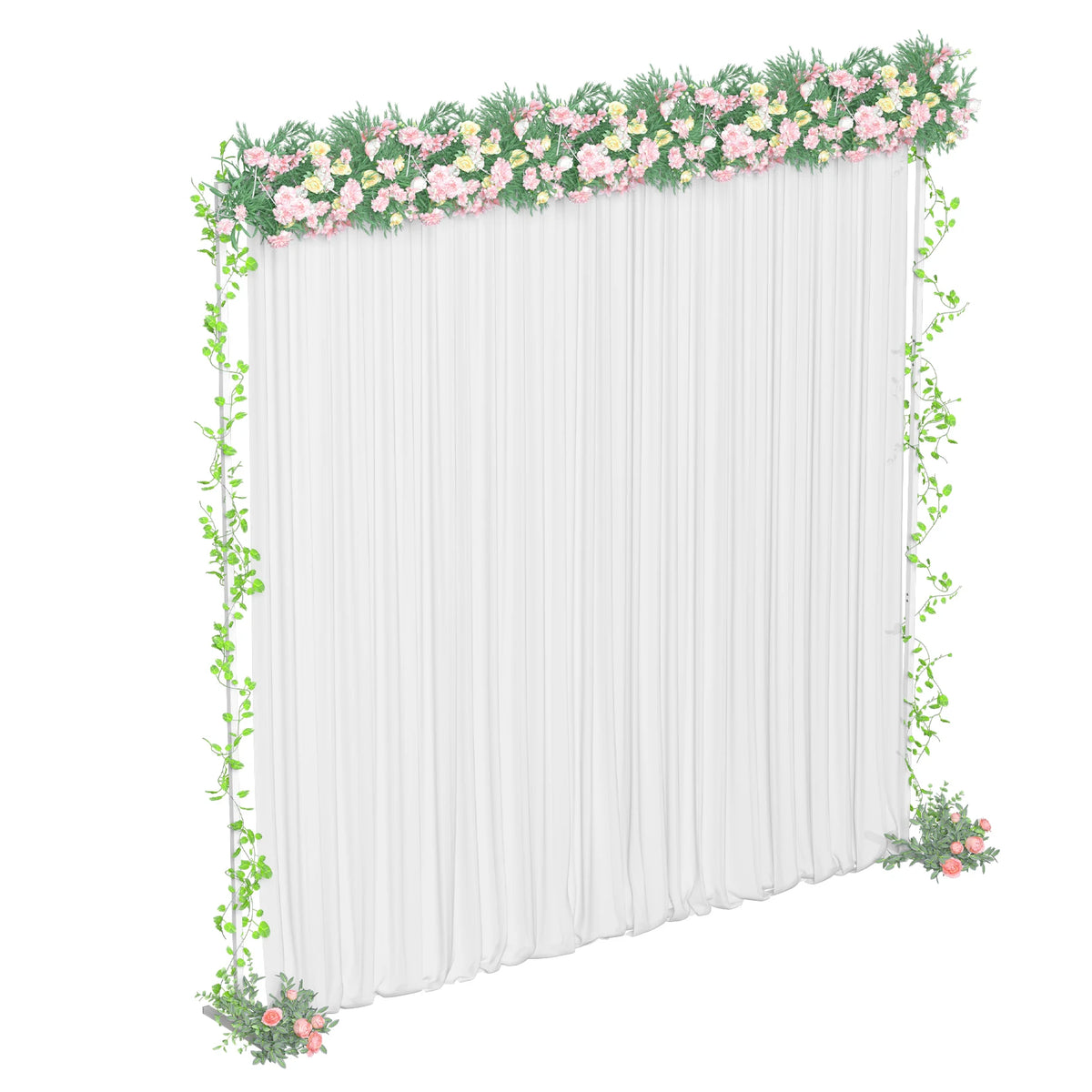 Wedding Party Prom Backdrop Stand Pipe Kit Curtain Frame Ajustable10ftx10ft