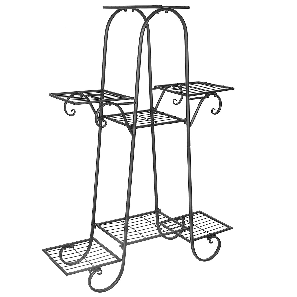 Large 7 Tier Plant Stands Indoor Metal Plant Shelf Stand Outdoor Multilayer Potted Planters Display Rack Patio Garden