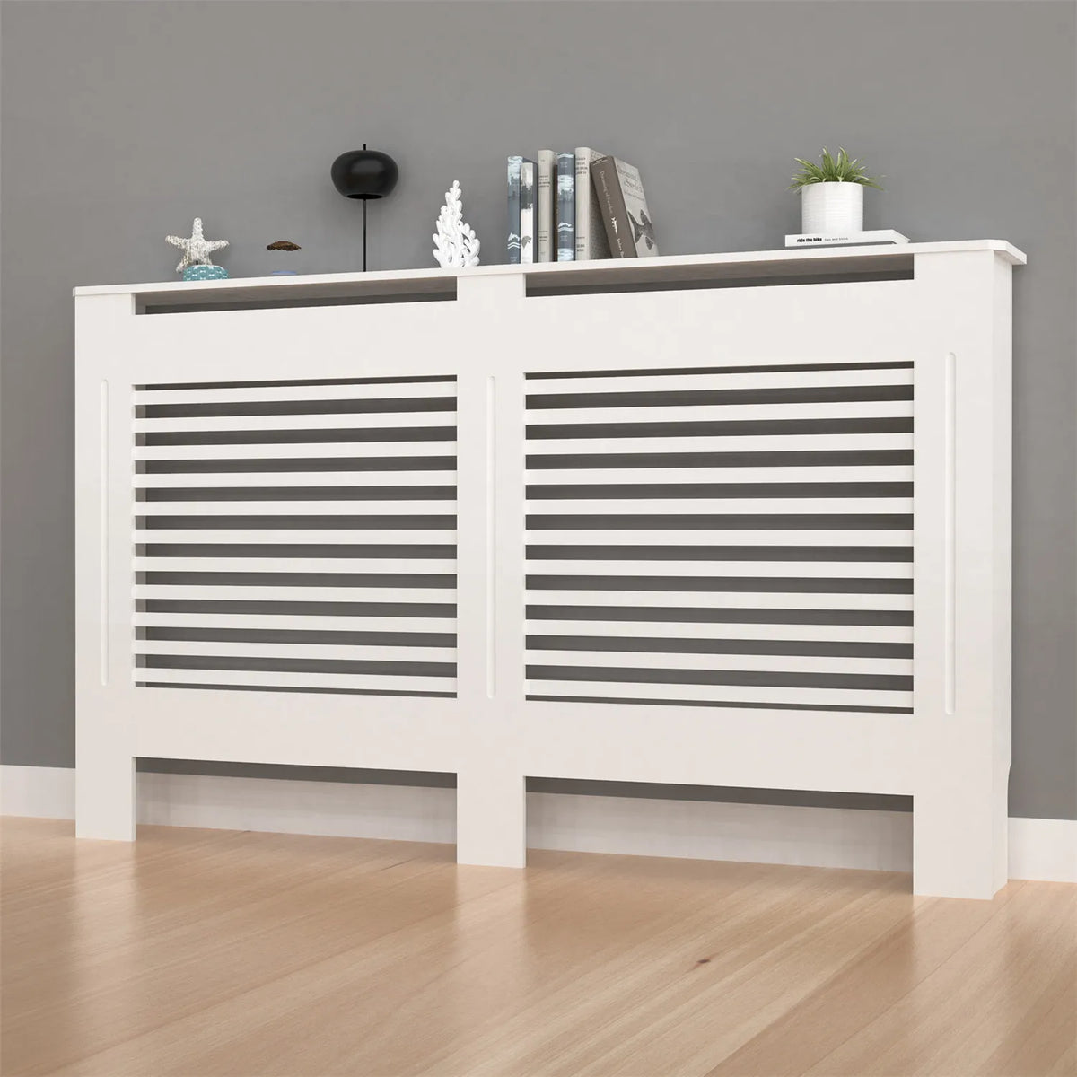 36.2 Inch Tall Large Radiator Cover Horizontal Vertical Cabinet Mdf Grill Shelf S/M/L/XL