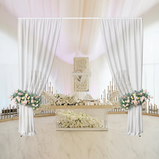 Wedding Party Prom Backdrop Stand Pipe Kit Curtain Frame Ajustable10ftx10ft