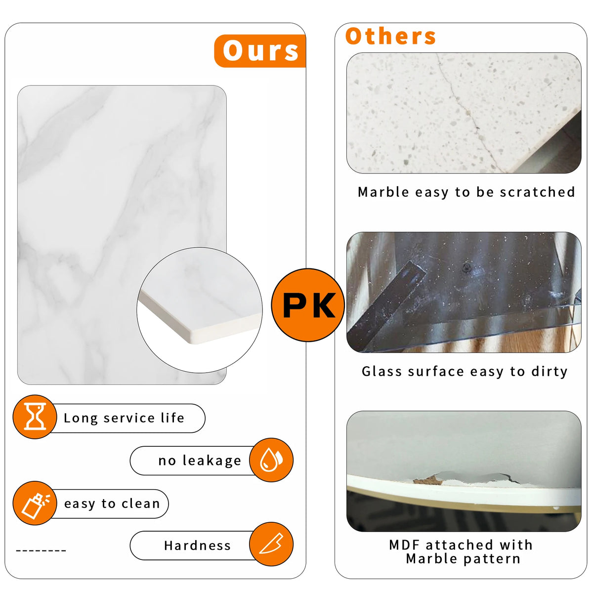 31.5Wx20.1Dx18.7H inch Round Marble Coffee Table, 2 Tier, Sofa Side End Table, Nightstand, Open Storage, Living Room Decor, Center Table, 32"
