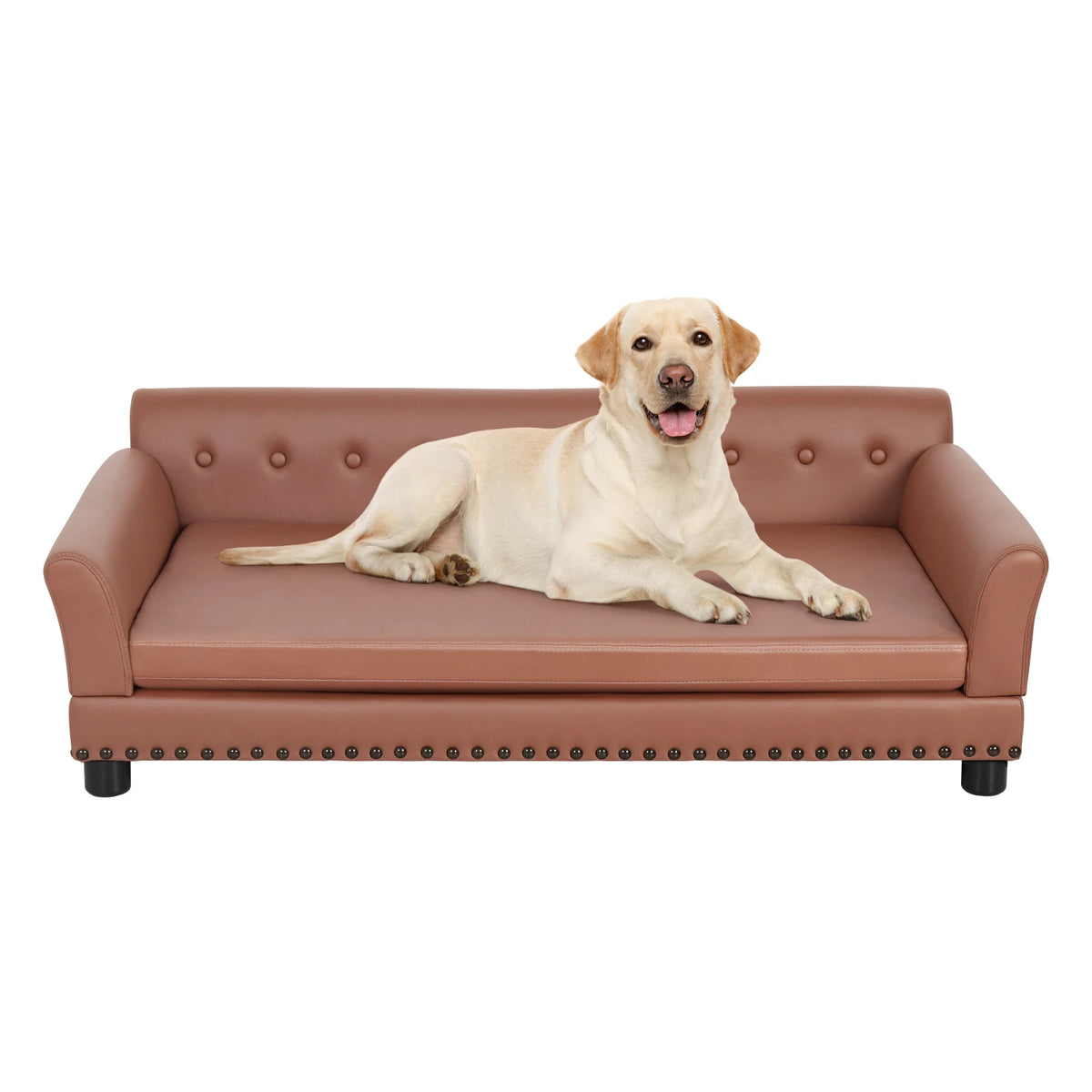 Pet Sofa Bed: Waterproof Sofa-type Dog Bed Pet Snuggle Lounge Bed with Removable Cushion