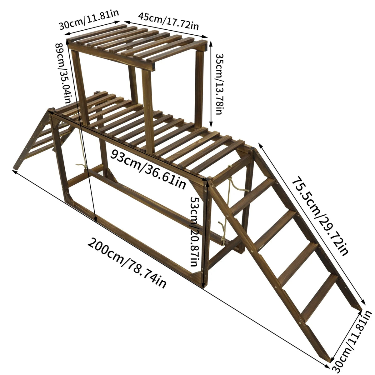Pine Wood Chicken Perch Swing Chicken Roosting Bars Chicken Climbing Ladder Activity Play Toys for Coop Entertainment