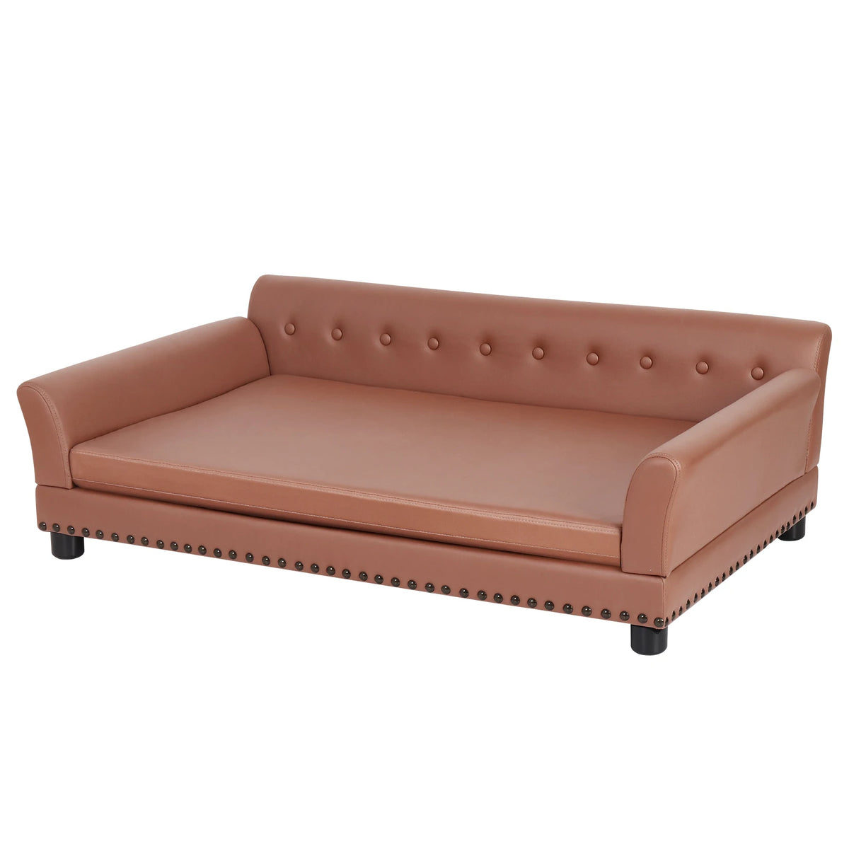 Pet Sofa Bed: Waterproof Sofa-type Dog Bed Pet Snuggle Lounge Bed with Removable Cushion