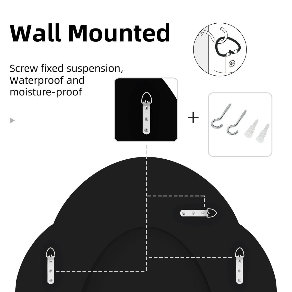 5mm thick mercury silver mirror high-definition broken diamond wall mirror elegant art cloud-shaped for living room decoration