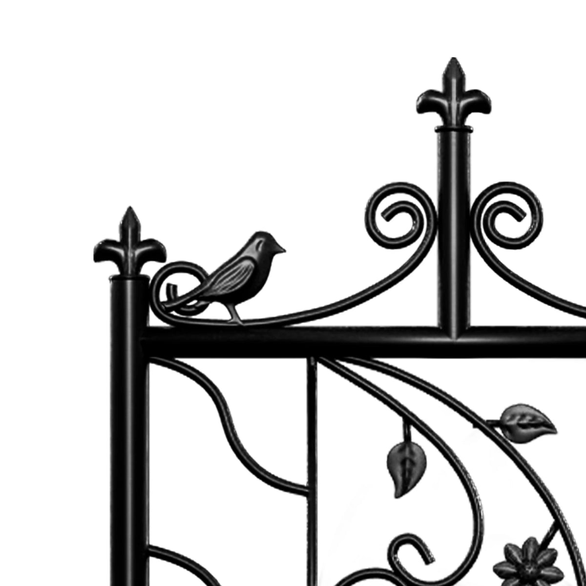 2 Packs/6 Panels 71 inch Garden Trellis Decorative Outdoor Tall Metal Fence Black Lattice Panel Yard Corner Décor for Climbing Plant Flower