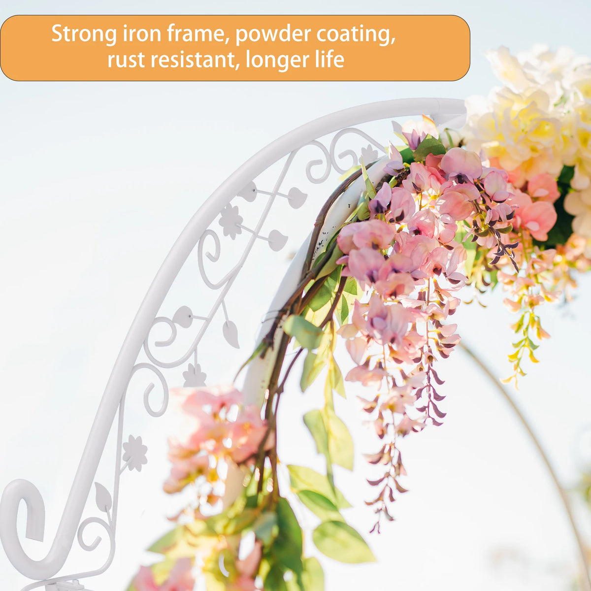 Heavy Duty Metal Wedding Arch, Garden Arbor, Trellis, Archway, Pergola, Balloon Decor Backdrop Stand